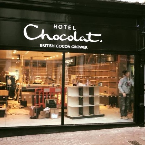 Shop fitters for Hotel Chocolat UK